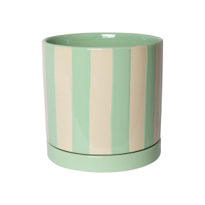 Urtepotte stribet mint - 18 cm.