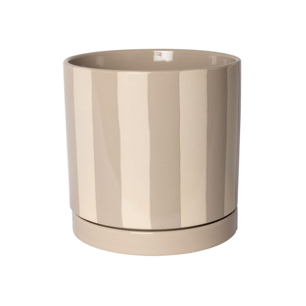 Urtepotte stribet sand - 18 cm.