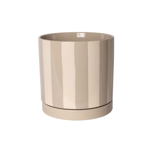 Urtepotte stribet sand - 15,5 cm.