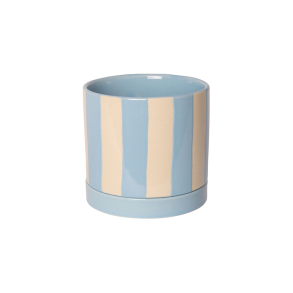 Urtepotte stribet bl - 12,5 cm.