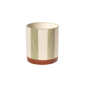 Urtepotte brun/gr�n - 11 cm.