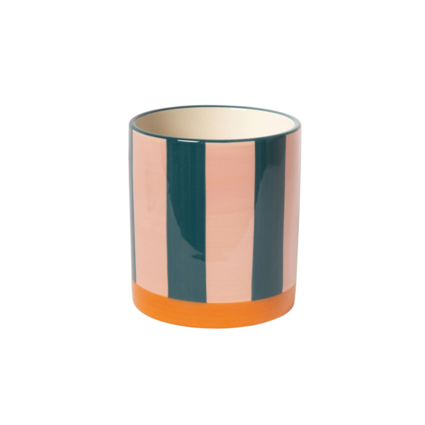 Urtepotte orange/pink/petrolium - 11 cm.