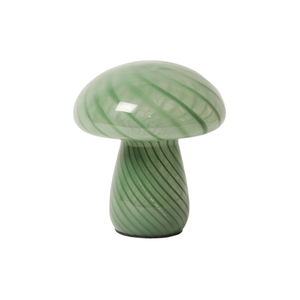 LED lampe stor ''Mushy'' - stripe green 