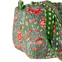 Rejsetaske artisan - gr�n blomster