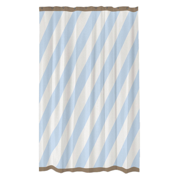 Badeforhng "Diagonal" - light blue
