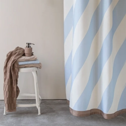 Badeforhng "Diagonal" - light blue