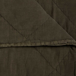 Quiltet senget�ppe - Dark Chocolate
