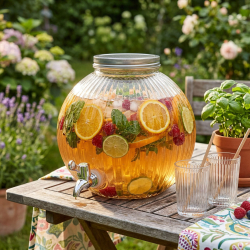 Saftdispenser - Rund - 5,5 l.
