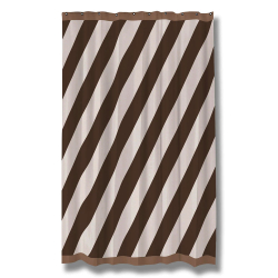 Badeforh�ng "Diagonal" - Chocolate