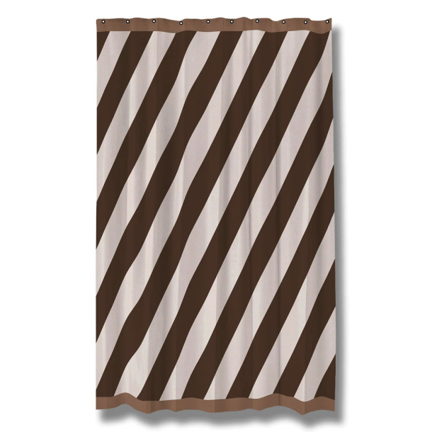 Badeforh�ng "Diagonal" - Chocolate