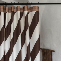 Badeforh�ng "Diagonal" - Chocolate
