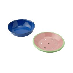 Sbeskl emalje - Bl/mint/rosa