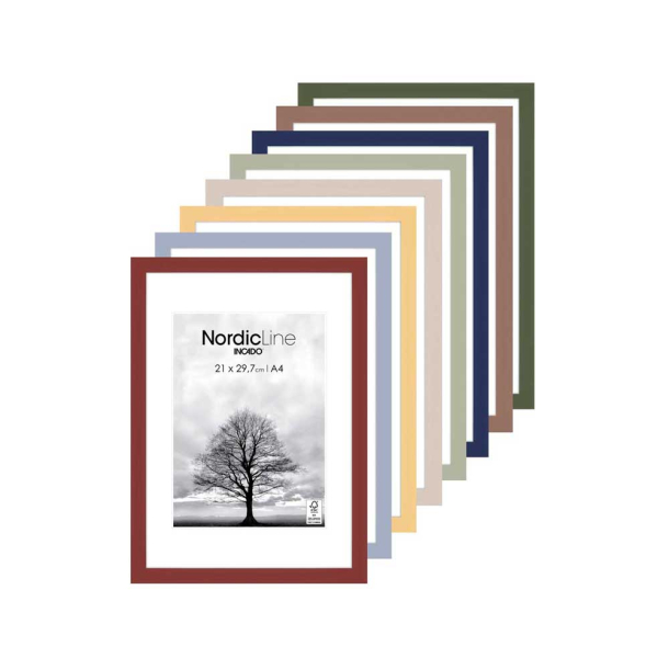 Malede tr�rammer - A4 - flere farver