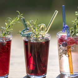 Glassugerr - Bl/grn - St med 2 stk. 