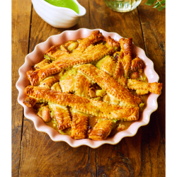 Rundt fad "Proper pie dish" - pink