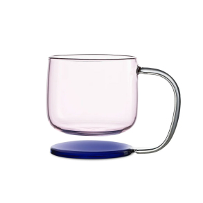 Krus i krystalglas ''Jelly'' - pink/bl�