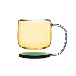 Krus i krystalglas ''Jelly'' - gul/gr�n