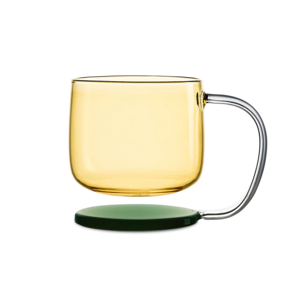 Krus i krystalglas ''Jelly'' - gul/gr�n