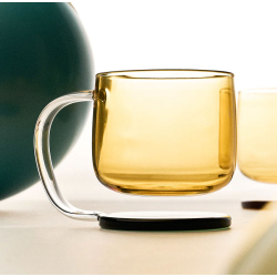 Krus i krystalglas ''Jelly'' - gul/gr�n