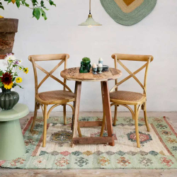 Gulvt�ppe i jute - mint/rust