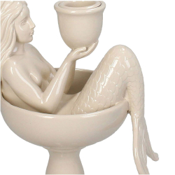 Lysestage "Mermaid" - creme
