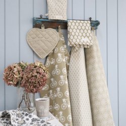 Viskestykke "Biscuit" - sage