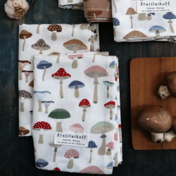 Viskestykke  Mushroom - red