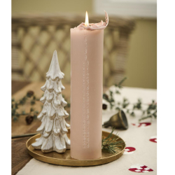 Kalenderlys m. prgede tal - rosa