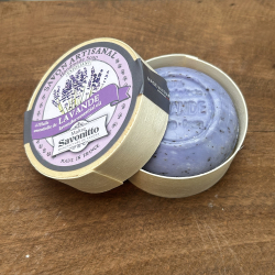 Rund hndsbe i ske 100 g. - Lavendel