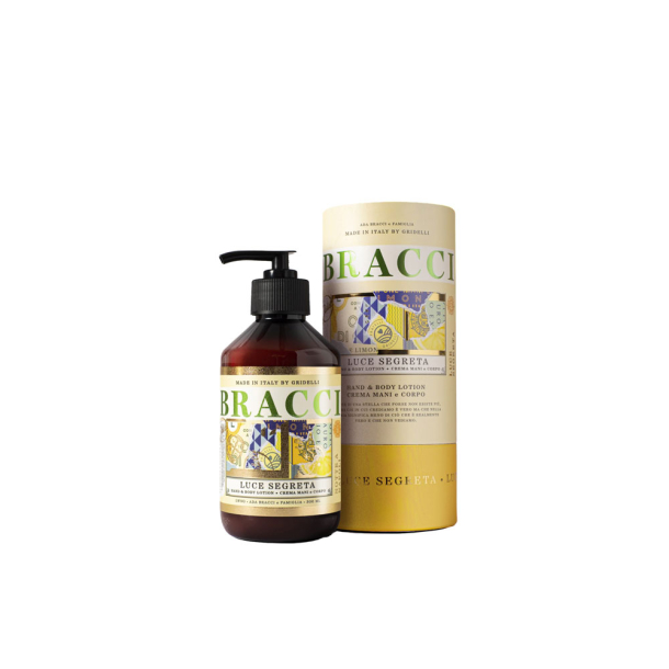 Luksus h�nd og bodylotion i flot gave�ske, dufter af nyudsprungne citronblomster