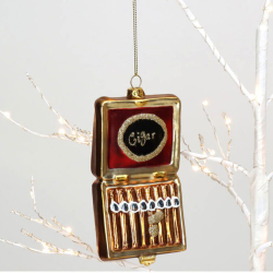 Glasornament - Cigarkasse