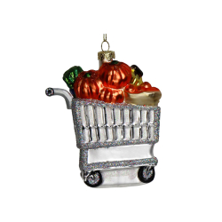 Glasornament - Indkbsvogn