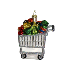 Glasornament - Indkbsvogn