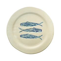 Middagstallerken i stent�j ''Sardine'' - Bl�