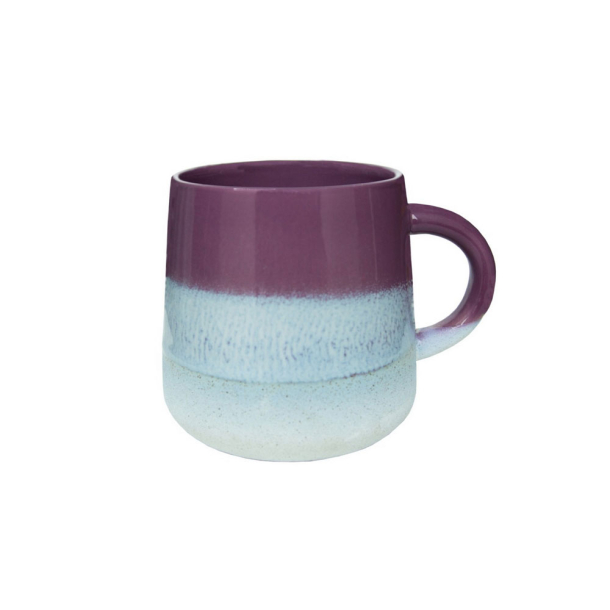 Krus "Mojave Ombre" - aubergine/lysebl