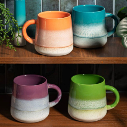 Krus "Mojave Ombre" - aubergine/lysebl