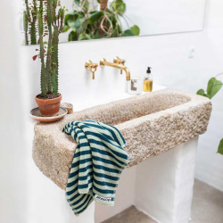 Bongusta g�steh�ndkl�de "Naram" - seafoam/deep teal