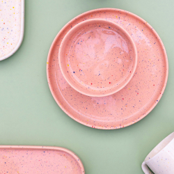 Serveringstallerken stor ''Fika'' - Lyserd