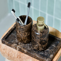 S�bedispenser - marmor - brun