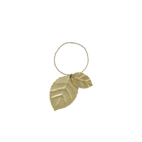 Servietring ''Leaf'' - messing look