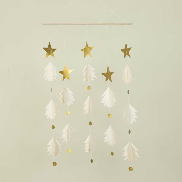 Hndlavet papirpynt - ''Christmas Night'' - mobile