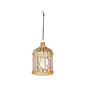 Glasornament - Fuglehus