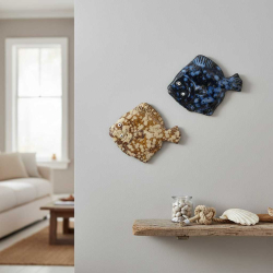 Skrubbe i keramik 14 cm. - Sort