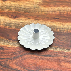 Stage til kertelys "Blomst" - hvid