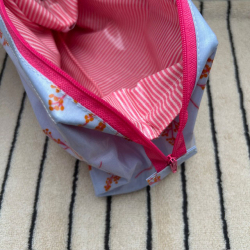 Coatet toilettaske - lille - bl�/pink/rosa