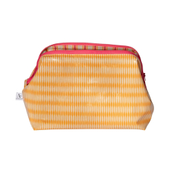 Coatet toilettaske - stor - orange/pink/creme