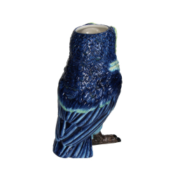 Vase ''Owl'' - Dolomite blue