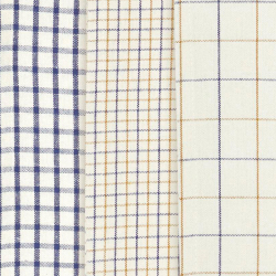 S�t med 3 viskestykker - Blue/mustard