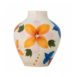 H�ndmalet keramikvase ''Maricala''