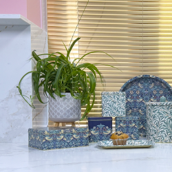 D�se rektangul�r William Morris - Strawberry thief